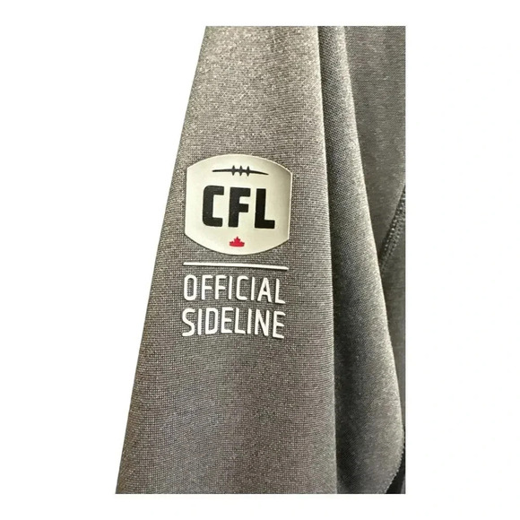 Men's New Era Grey and Black‎ Calgary Stampeders CFL Pullover Hoodie Football - Picture 2 of 7